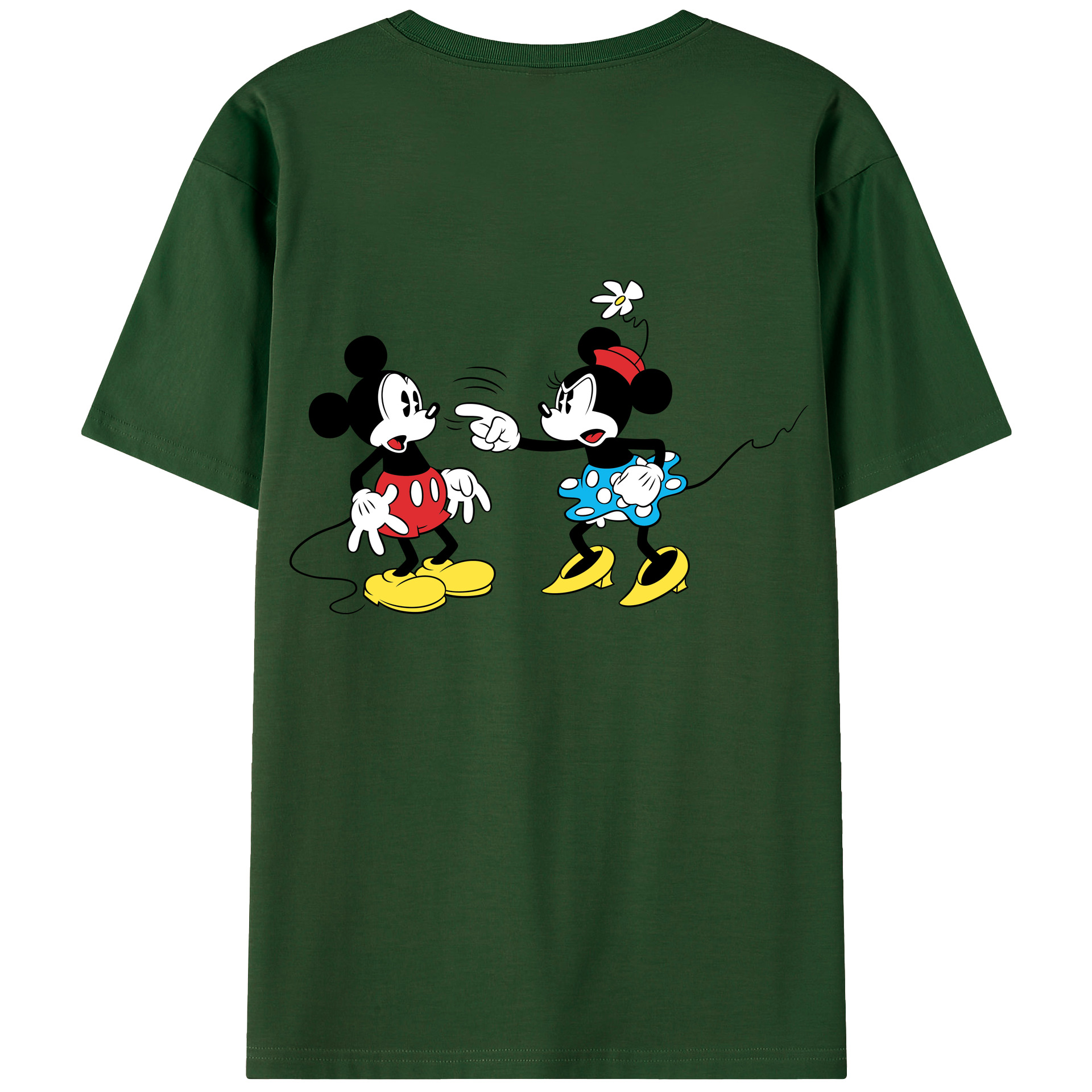 （画像用） ミッキーマウス Mickey Mouse 綿100％半袖Tシャツ（背面プリント）
